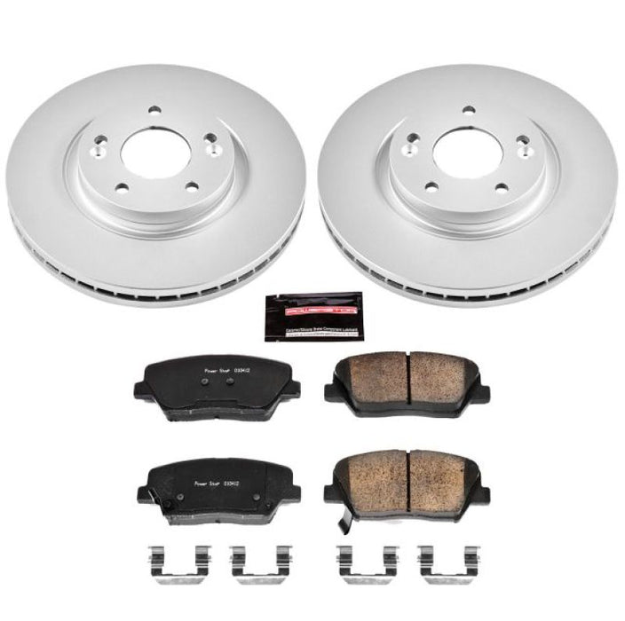 Kit de freins Power Stop 10-12 Hyundai Santa Fe avant Z17 Evolution Geomet avec revêtement