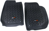 Revêtement de plancher avant Rugged Ridge noir pour Jeep Wrangler Unlimited JK 4 portes 2007-2018