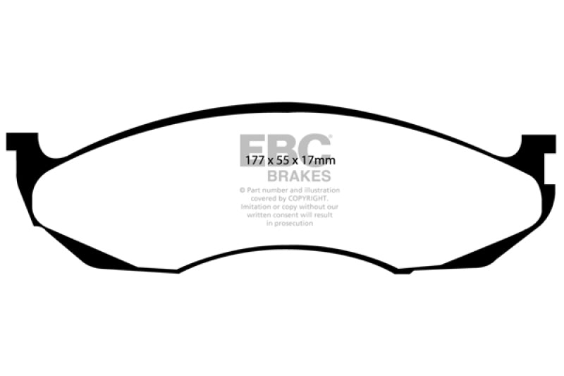 Plaquettes de frein EBC Brakes Extra Duty Performance pour camions et VUS