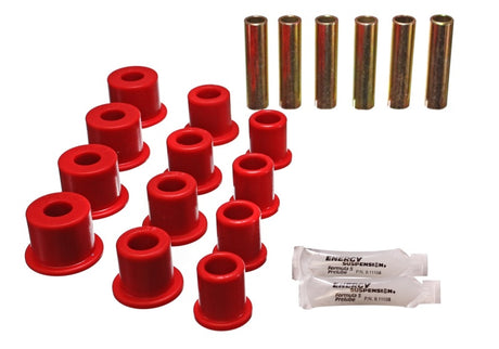 Bagues de ressort arrière Energy Suspension - Rouge