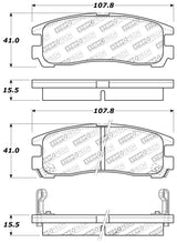 StopTech Performance 4/89-99 Mitsubishi Eclipse GST Rear Brake Pads