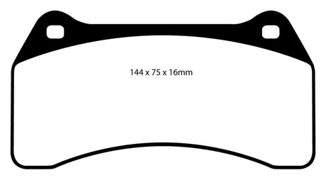 Plaquettes de frein avant Redstuff EBC 03-06 Jaguar XJR 4.2 Supercharged