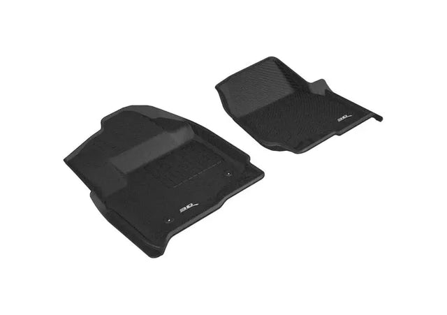 3D MAXpider 2017-2019 Ford F-250/350/450 Kagu 1st Row Floormat - Black 3D MAXpider