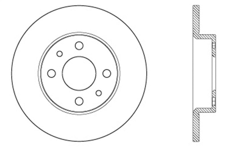 Disque de frein sport fendu et percé StopTech