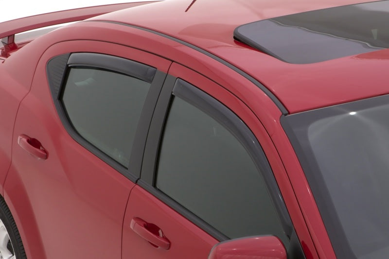 AVS 14-18 Mazda 3 Hatch Ventvisor In-Channel Front & Rear Window Deflectors 4pc - Smoke