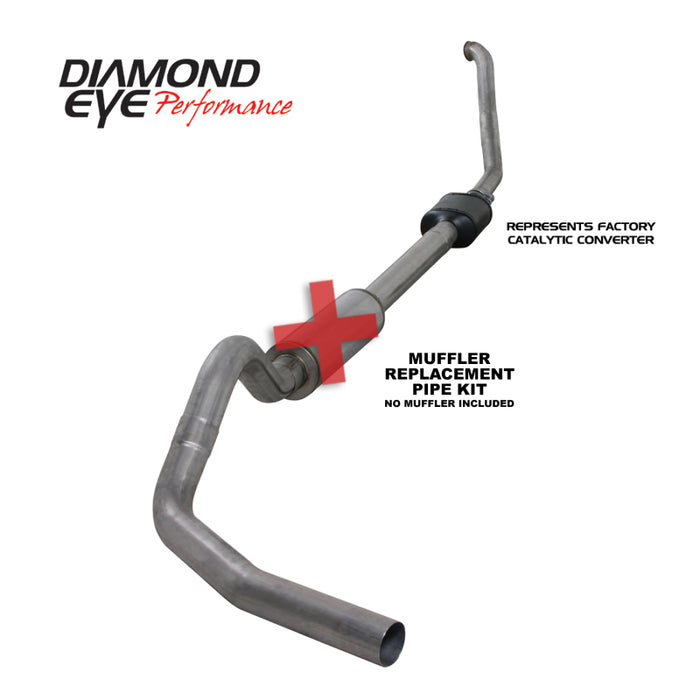 KIT Diamond Eye 4 po TB MFLR TUYAU DE RÉPARATION SGL SS 94-97 7 3L F250/F350 PWRSTROKE NFS W CARB EQIV STDS