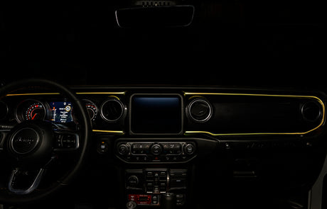 Kit d'éclairage d'intérieur à LED à fibre optique ColorSHIFT pour Jeep Wrangler JL / Gladiator JT ORACLE Lighting VOIR LA GARANTIE