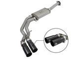 Échappements aFe Rebel 3 pouces SS Cat-Back 15-16 Ford F-150 EcoBoost V6 2,7/3,5 L V8 5,0 L avec embouts noirs