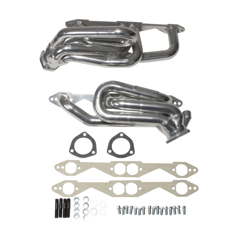 Collecteurs d'échappement BBK 96-98 GM Truck SUV 5.0 5.7 Shorty Tuned Length - 1-5/8 Silver Ceramic