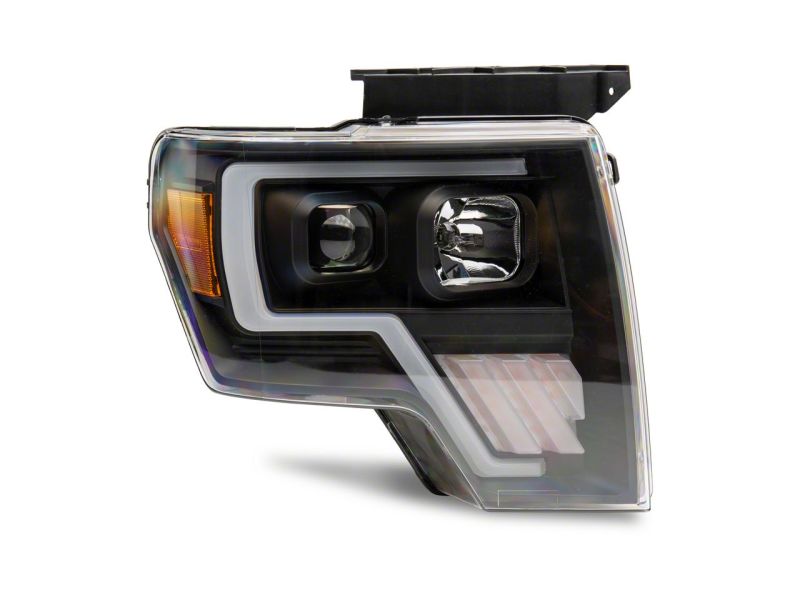 Phares de projecteur à bascule Raxiom 09-14 Ford F-150 Axial G4 Light Bar - Boîtier noir (lentille transparente)