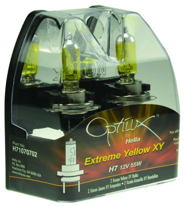 Ampoule jaune xénon Hella Optilux H7 12V/55W XY