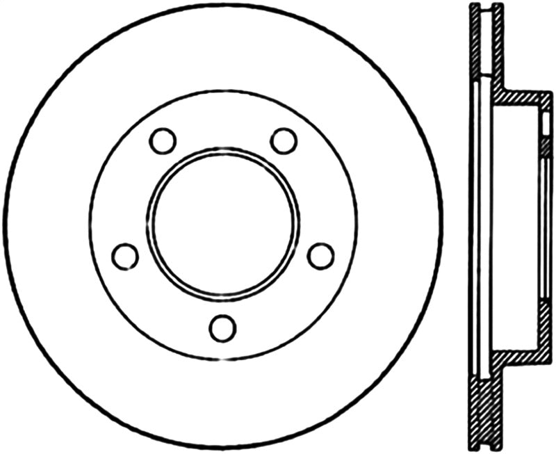 Disque de frein sport fendu et percé StopTech