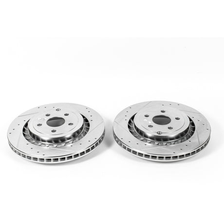 Disques de frein arrière Power Stop 15-17 Chevrolet SS Evolution percés et fendus - Paire