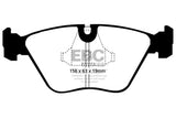 Plaquettes de frein avant EBC Greenstuff pour BMW Z3 3.2 (M-Coupe) 98-02