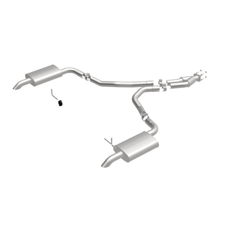 Échappement Cat-Back perforé en acier inoxydable à double sortie arrière pour moteur Chevy Corvette V8 5,7 L MagnaFlow 75-79