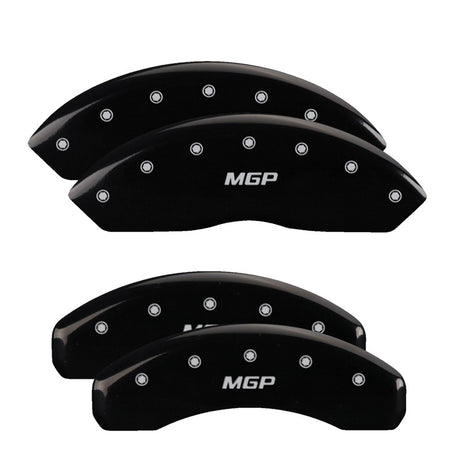 Couvre-étriers MGP 4 gravés avant et arrière Lightning finition noire argent ch