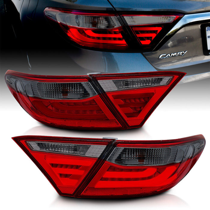 Feux arrière à LED ANZO 2015-2016 Toyota Camry Fumés