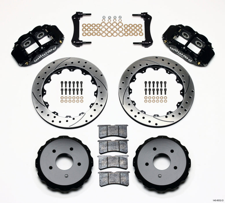 Kit arrière Wilwood Narrow Superlite 4R 12,88 pouces percé 97-04 Corvette C5/Z06