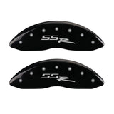 Couvre-étriers MGP 4 gravés avant et arrière SSR finition noire argent ch