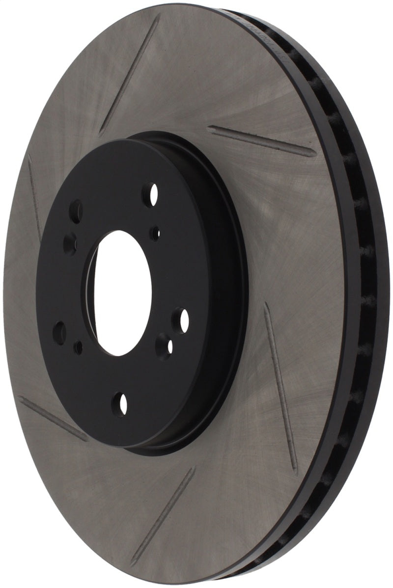 Rotor avant droit StopTech Power Slotted 99-08 Acura TL (étrier standard) / 01-03 CL / 04-09 TSX