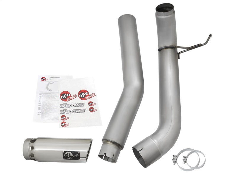 Échappement aFe Atlas 5 pouces DPF-Back en acier aluminisé 2016 Nissan Titan XD V8-5.0L avec embout poli