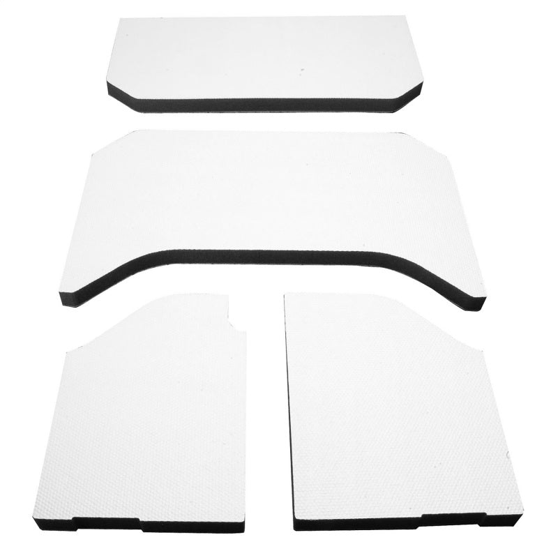 Tapis de protection pour pavillon DEI 07-10 Jeep Wrangler JK 4 portes - 4 pièces - Blanc