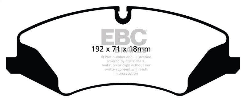 EBC 14+ Land Rover LR4 3.0 Supercharged Yellowstuff Front Brake Pads