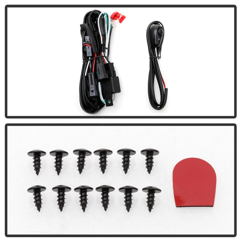 Feu antibrouillard à LED de style OEM Spyder 17-18 avec interrupteur pour Mazda CX-5 - Transparent (FL-MCX52017-LED-C)