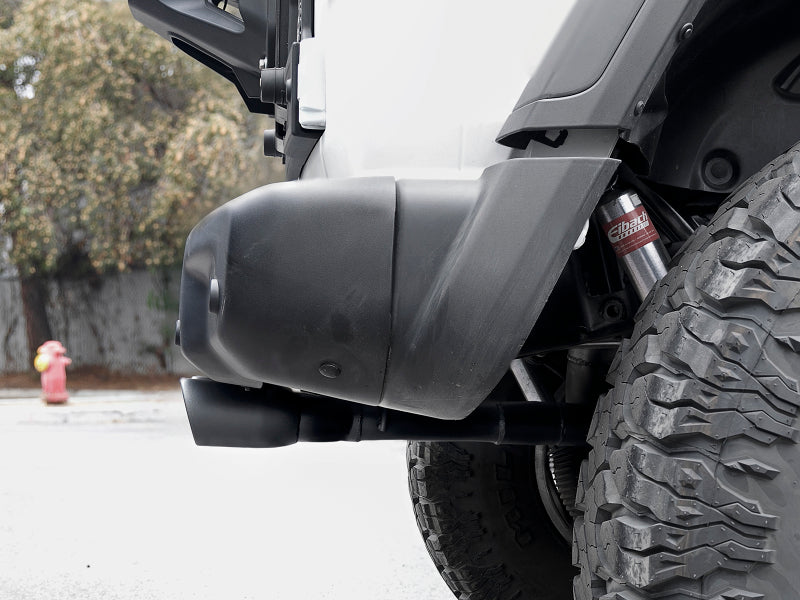 Échappement Cat-Back aFe Rebel Series 2,5 pouces 304 SS avec embout noir 18-20 Jeep Wrangler (JL)