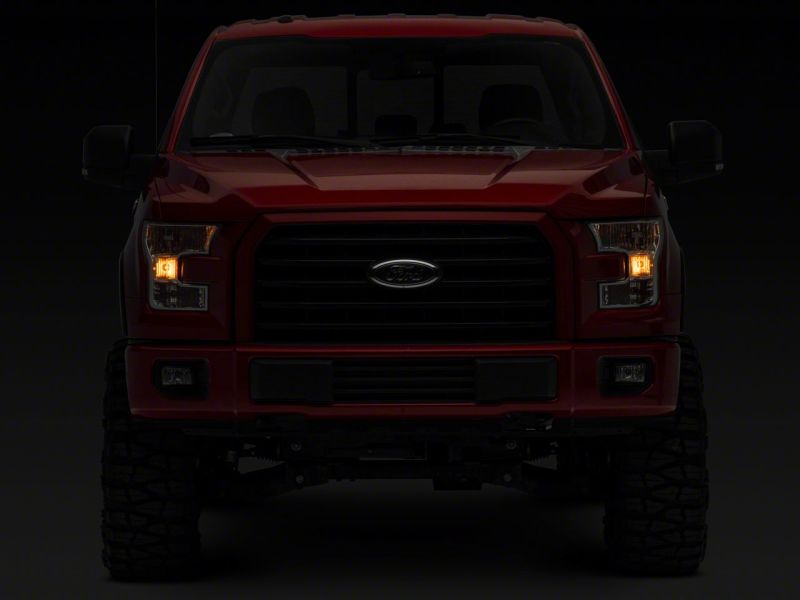 Phares Raxiom 15-17 Ford F-150 Axial OEM Style Rep - Boîtier chromé (lentille transparente)