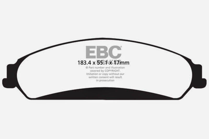 Plaquettes de frein avant EBC 11+ Chrysler 300C 5.7 Yellowstuff