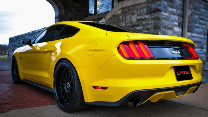 Corsa 2015 Ford Mustang GT Fastback 5.0 3in Xtreme Cat Back Exhaust w/ Dual  Black 4.5in Tips