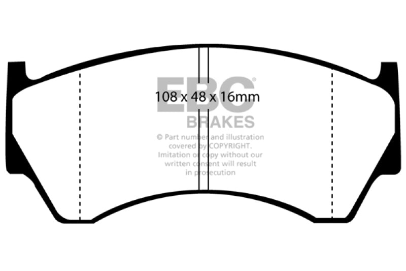 EBC 95-97 Nissan Sentra 1.6 Redstuff Front Brake Pads