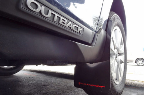 Bavette garde-boue Rally Armor 15-19 Subaru Outback noire UR avec logo gris