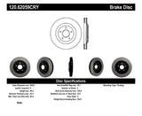 Rotor CRYO-STOP avant gauche Stoptech pour Chevrolet Corvette 97-04