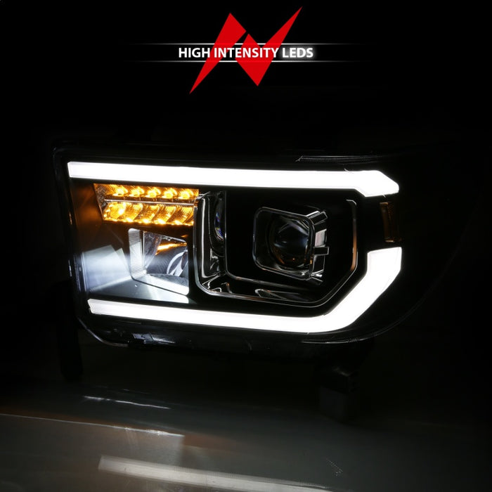 Barre lumineuse de projecteur ANZO 2007-2014 Toyota Tundra HL noir ambre (feux de route à LED) (version halogène)