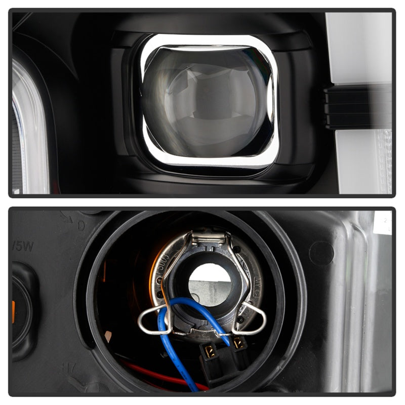 Phares de projecteur Spyder Ford F-250/F-350/F450 Super Duty 17-18 Noir PRO-YD-FS17-SBSEQ-BK