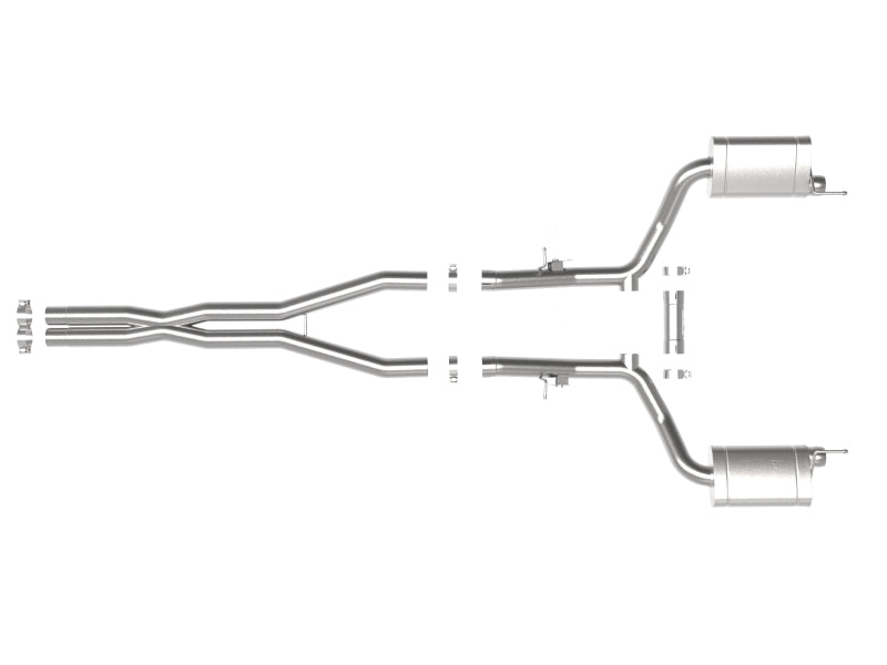 Échappement arrière du catalyseur aFe MACH Force-Xp 3 pouces 304 SS 15-20 Dodge Charger Hellcat V8-6,2 L (sc) / 392 V8-6,4 L