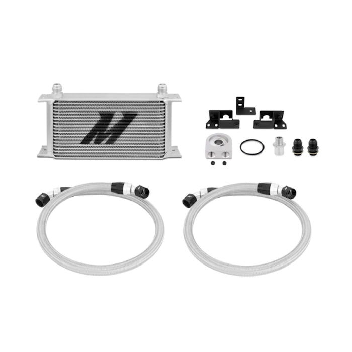 Kit de refroidisseur d'huile Mishimoto 07-11 Jeep Wrangler JK - Argent