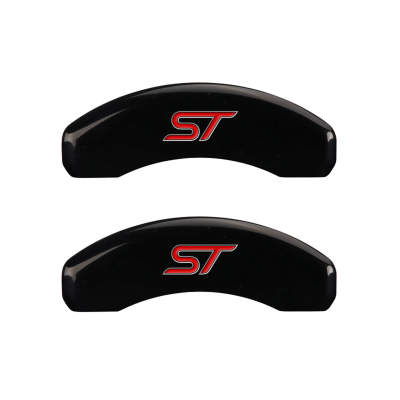 Couvre-étriers MGP 4 gravés avant et arrière sans boulons/finition noire St Silver Char 2017 Ford Fusion