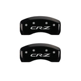 MGP 4 Caliper Covers Engraved Front Honda Engraved Rear CR-Z Black finish silver ch