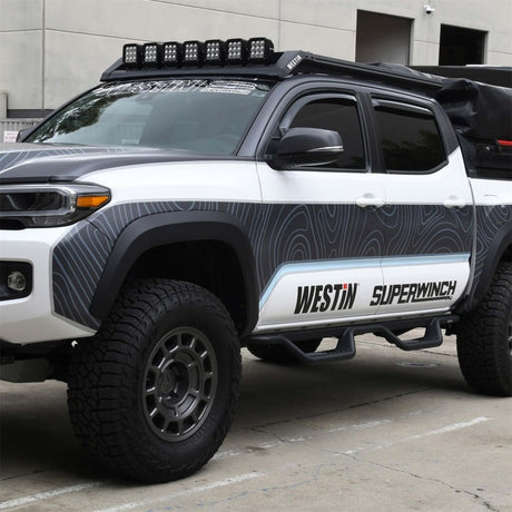 Déflecteur d'air Westin 2016-2018 Toyota Tacoma Double Cab 4dr Wade 4 pièces - Fumé