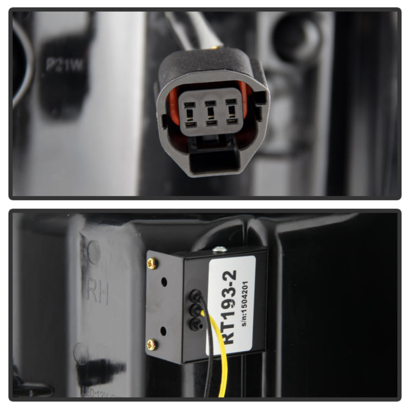 Barre lumineuse LED Spyder Land Rover Discovery 3 LR3 05-09 Feux arrière noirs ALT-YD-LRD05-LED-BK