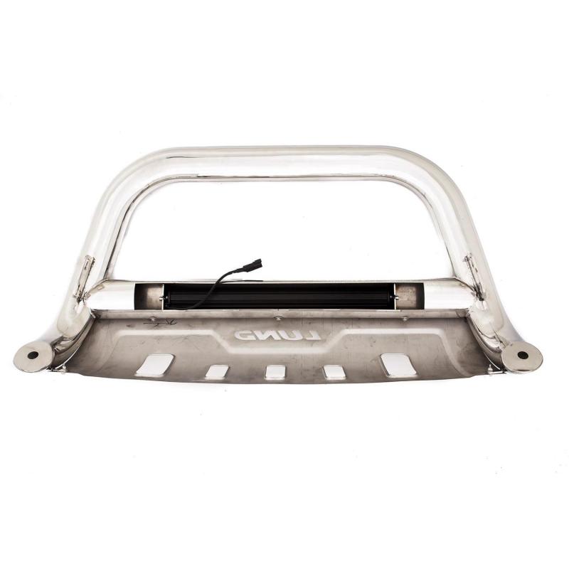 Lund 20- 21 GMC SIERRA 2500 HD BULL BAR W/ LIGHT & WIRING Stainless Steel