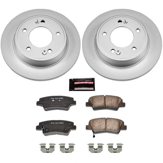 Power Stop 11-19 Hyundai Elantra Rear Z17 Evolution Geomet Coated Brake Kit