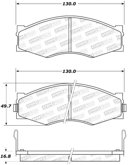 Plaquettes de frein StopTech Street