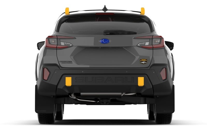 Rally Armor - Subaru Crosstrek 2024 (Wilderness uniquement) Garde-boue UR noir avec logo gris - Aucun perçage requis