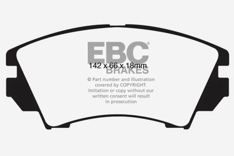 Plaquettes de frein avant EBC 10+ Chevrolet Equinox 2.4 Greenstuff