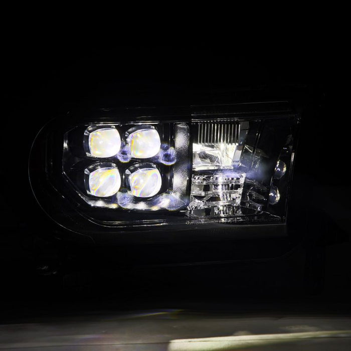 Phares à LED AlphaRex 07-13 Toyota Tundra NOVA Projecteur Alpha-Black avec Activ Light/Seq Signal/DRL