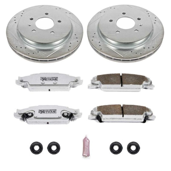 Power Stop 03-07 Cadillac CTS Rear Z26 Street Warrior Brake Kit